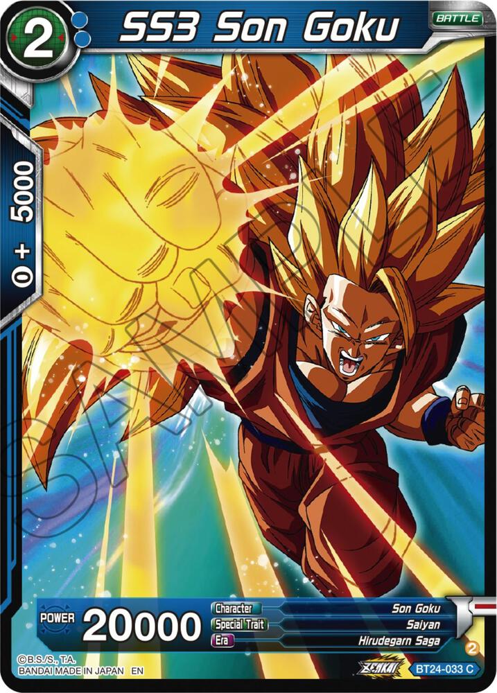 SS3 Son Goku Foil BT24-033 Beyond Generations Dragonball Super card