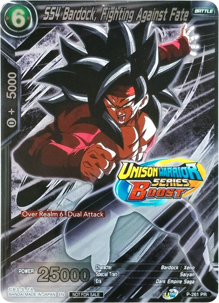 SS4 Bardock Fighting Against Fate Event Pack 08 P-261 Tournament Promotion Cards Dragonball Super card