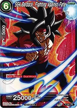SS4 Bardock Fighting Against Fate Foil P-261 Tournament Promotion Cards Dragonball Super card
