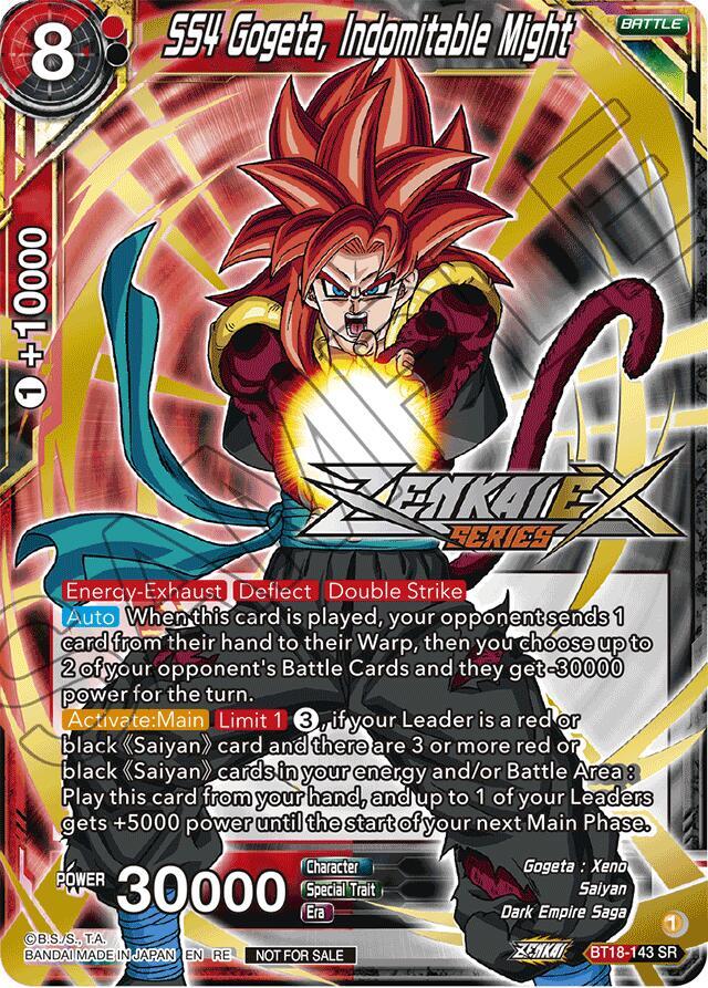 SS4 Gogeta Indomitable Might Event Pack 14 BT18-143 Promotion Cards Dragonball Super card