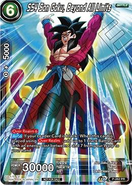 SS4 Son Goku Beyond All Limits Foil P-262 Tournament Promotion Cards Dragonball Super card