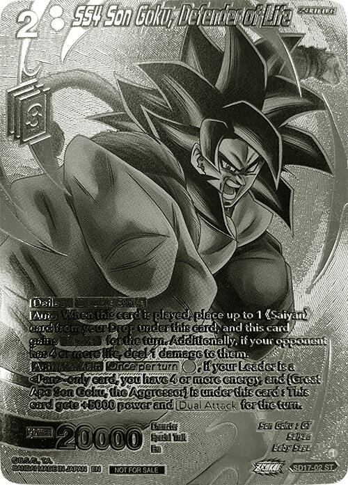 SS4 Son Goku Defender of Life 2023 Offline Regionals Silver Print SD17-02 Promotion Cards Dragonball Super card