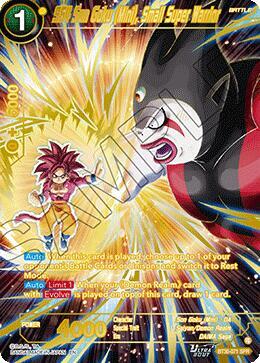 SS4 Son Goku Mini Small Super Warrior SPR BT30-071 Three Glorious Fighters Dragonball Super card