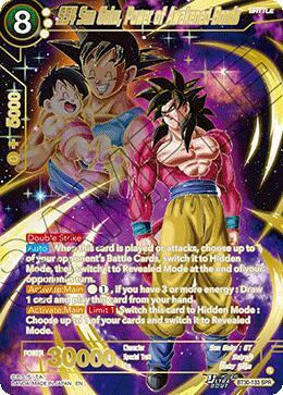 SS4 Son Goku Power of Awakened Bonds SPR BT30-133 Three Glorious Fighters Dragonball Super card