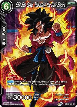 SS4 Son Goku Thwarting the Dark Empire BT13-126 Supreme Rivalry Dragonball Super card