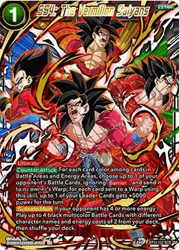 SS4 The Vermilion Saiyans BT15-152 Saiyan Showdown Dragonball Super card