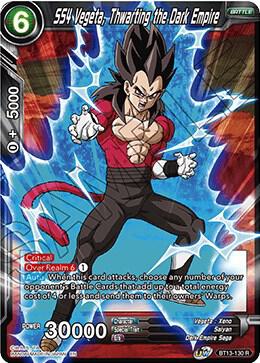 SS4 Vegeta Thwarting the Dark Empire BT13-130 Supreme Rivalry Dragonball Super card