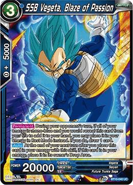SSB Vegeta Blaze of Passion Foil BT10-040 Rise of the Unison Warrior Dragonball Super card