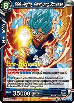 SSB Vegito Paralyzing Prowess BT10-045 Rise of the Unison Warrior Pre-Release Cards Dragonball Super card