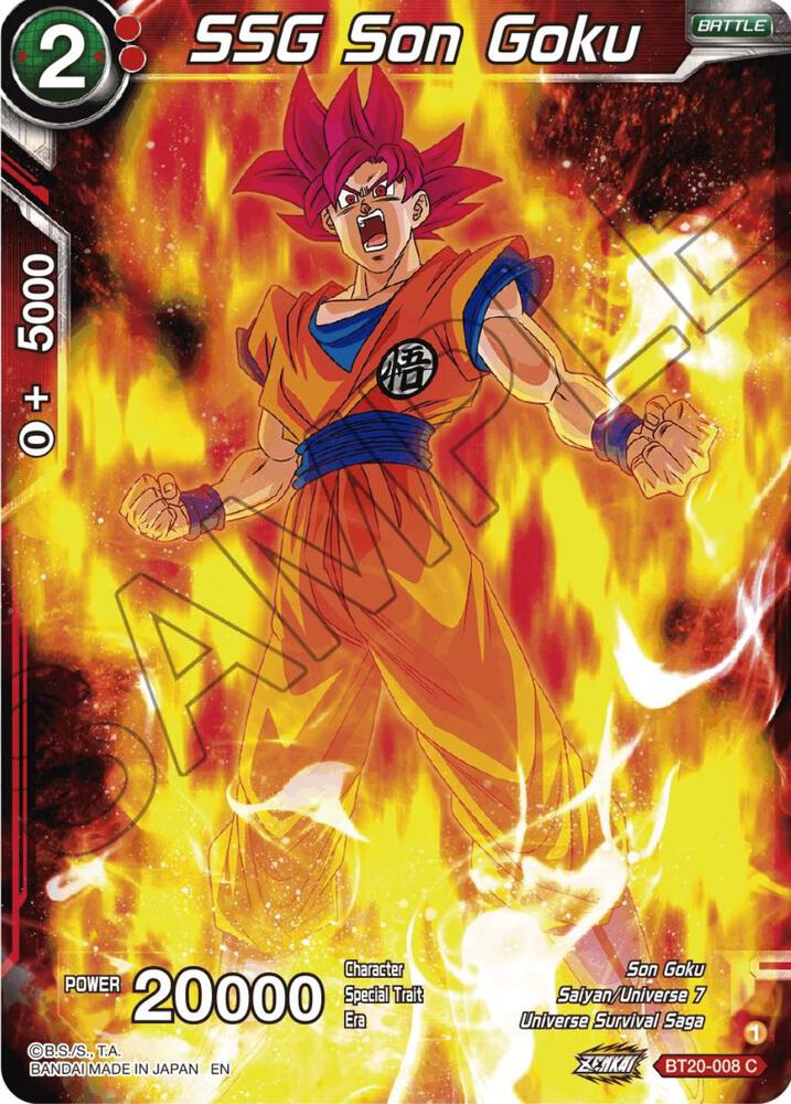 SSG Son Goku Foil BT20-008 Power Absorbed Dragonball Super card