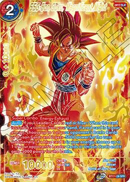 SSG Son Goku Magnificent Might SPR BT17-138 Ultimate Squad Dragonball Super card