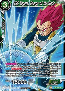 SSG Vegeta Energy of the Gods Foil P-098 Promotion Cards Dragonball Super card