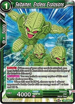 Saibaimen Endless Explosions BT7-068 Assault of the Saiyans Dragonball Super card