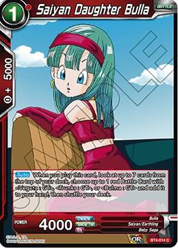 Saiyan Daughter Bulla BT4-014 Colossal Warfare Dragonball Super card