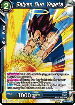 Saiyan Duo Vegeta Foil BT6-034 Destroyer Kings Dragonball Super card