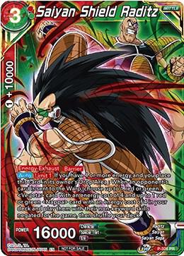 Saiyan Shield Raditz P-326 Tournament Promotion Cards Dragonball Super card
