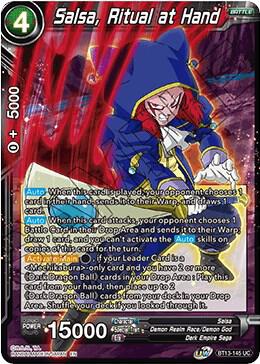 Salsa Ritual at Hand Foil BT13-145 Supreme Rivalry Dragonball Super card