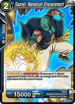 Saonel Namekian Ensnarement Foil DB2-044 Draft Box 05 - Divine Multiverse Dragonball Super card