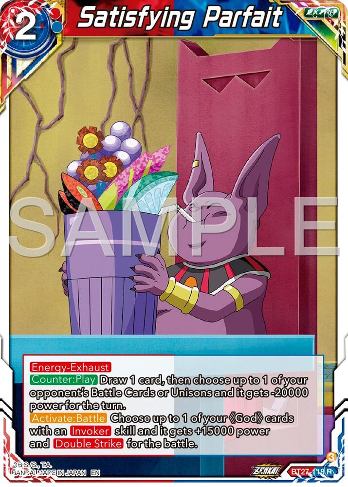 Satisfying Parfait Foil BT27-118 History of Z Dragonball Super card