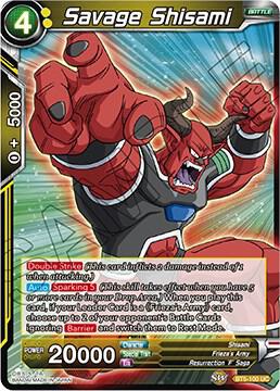 Savage Shisami BT5-100 Miraculous Revival Dragonball Super card
