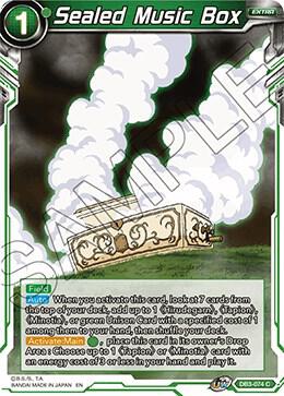 Sealed Music Box DB3-074 Draft Box 06 - Giant Force Dragonball Super card