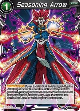 Seasoning Arrow Foil BT4-120 Colossal Warfare Dragonball Super card