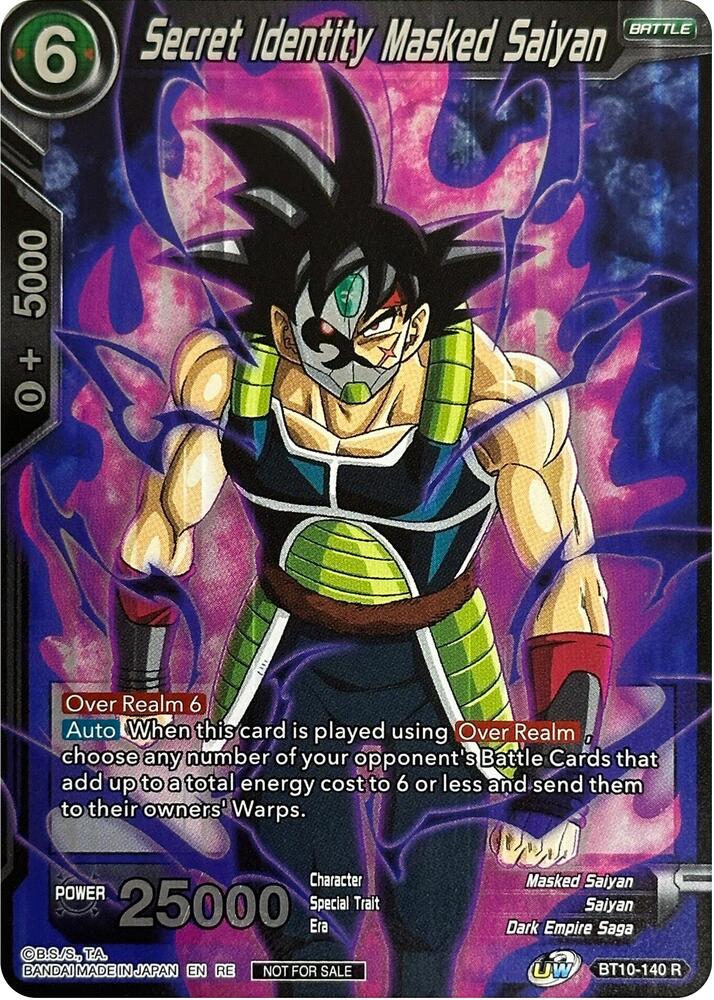 Secret Identity Masked Saiyan Championship Selection Pack 2023 Vol3 BT10-140 Tournament Promotion Cards Dragonball Super card