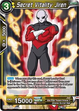 Secret Vitality Jiren TB1-082 Tournament of Power Dragonball Super card