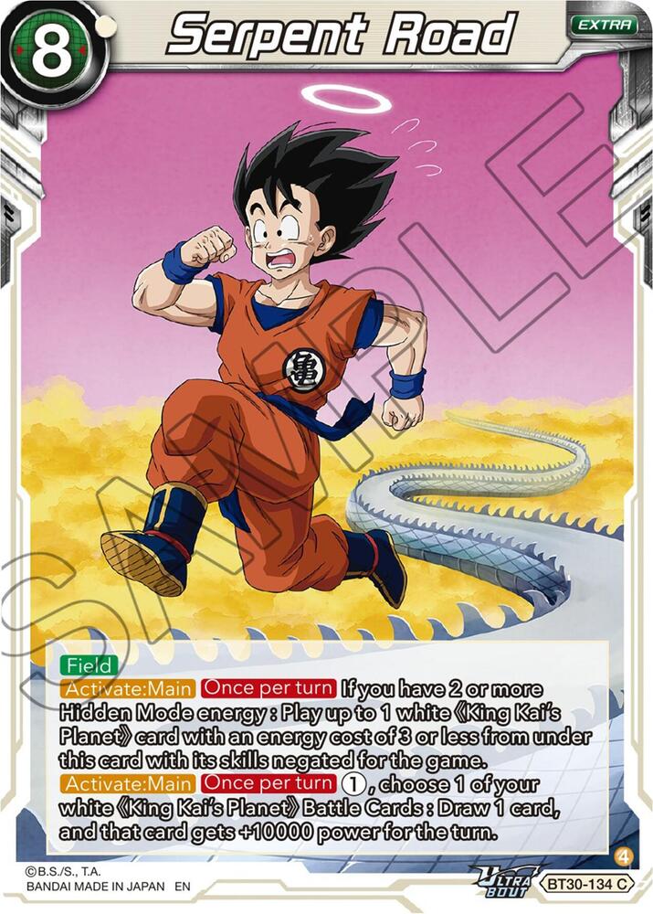 Serpent Road BT30-134 Three Glorious Fighters Dragonball Super card