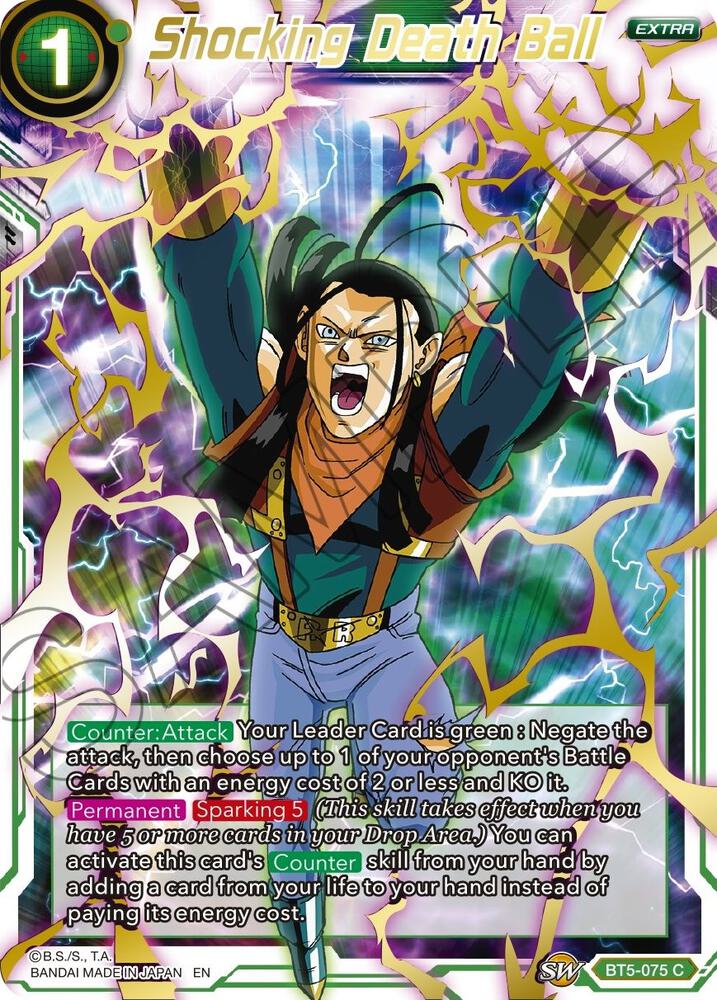 Shocking Death Ball Gold Stamped BT5-075 Mythic Booster Dragonball Super card