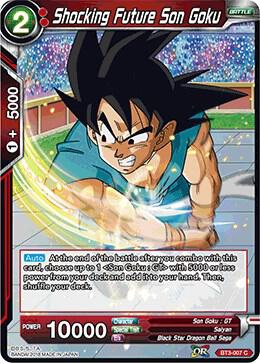 Shocking Future Son Goku BT3-007 Cross Worlds Dragonball Super card
