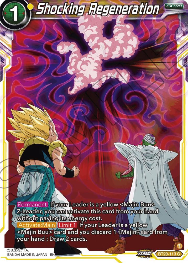 Shocking Regeneration Foil BT20-113 Power Absorbed Dragonball Super card