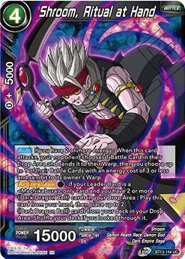 Shroom Ritual at Hand BT13-144 Supreme Rivalry Dragonball Super card