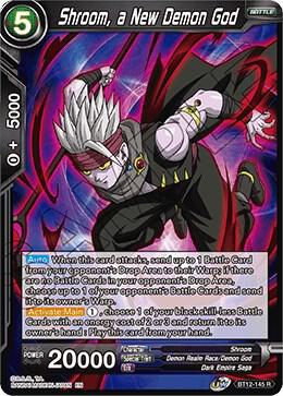 Shroom a New Demon God BT12-145 Vicious Rejuvenation Dragonball Super card