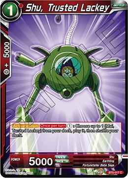 Shu Trusted Lackey Foil BT5-017 Miraculous Revival Dragonball Super card
