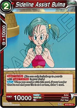 Sideline Assist Bulma Foil BT5-008 Miraculous Revival Dragonball Super card
