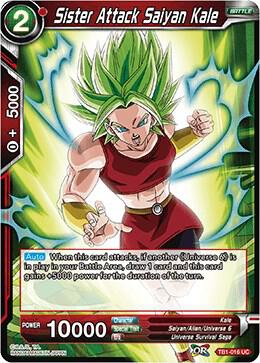 Sister Attack Saiyan Kale TB1-016 Tournament of Power Dragonball Super card