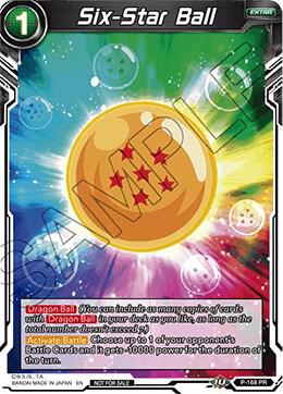 Six Star Ball Foil P-168 Promotion Cards Dragonball Super card
