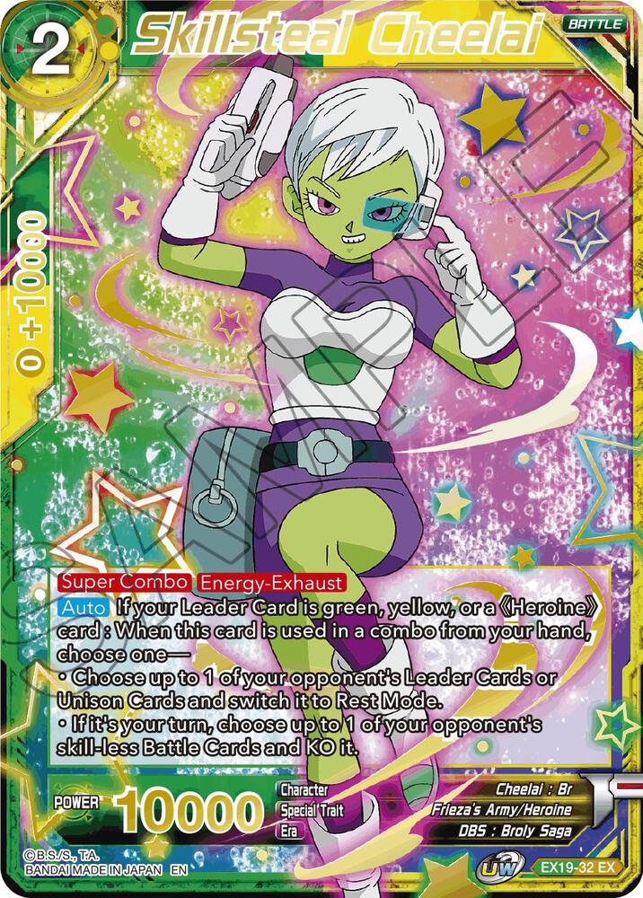 Skillsteal Cheelai EX19-32 Special Anniversary Set 2021 Dragonball Super card