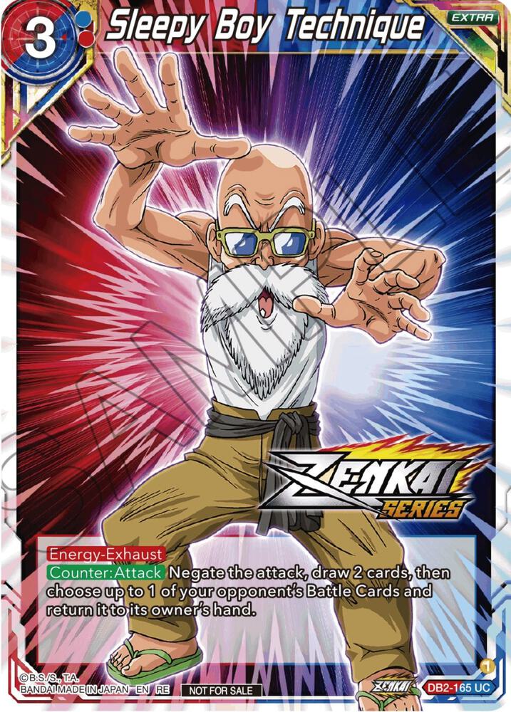 Sleepy Boy Technique Event Pack 12 DB2-165 Tournament Promotion Cards Dragonball Super card