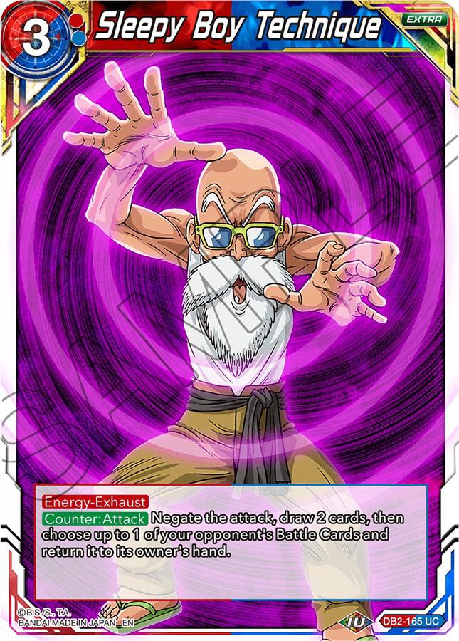 Sleepy Boy Technique Foil DB2-165 Draft Box 05 - Divine Multiverse Dragonball Super card