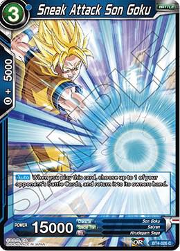 Sneak Attack Son Goku BT4-026 Colossal Warfare Dragonball Super card