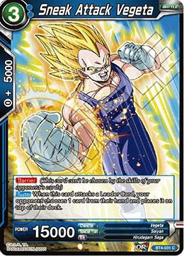 Sneak Attack Vegeta Foil BT4-031 Colossal Warfare Dragonball Super card