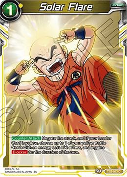 Solar Flare Foil TB3-063 Clash of Fates Dragonball Super card