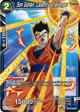 Son Gohan Calamity Challenger BT14-038 Cross Spirits Dragonball Super card