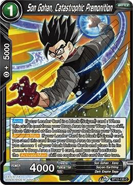 Son Gohan Catastrophic Premonition Foil BT12-130 Vicious Rejuvenation Dragonball Super card