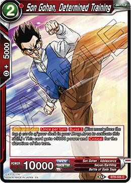 Son Gohan Determined Training Foil BT8-005 Malicious Machinations Dragonball Super card