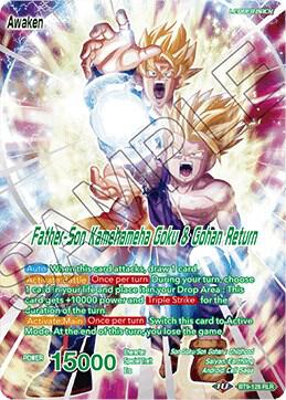 Son Gohan Father Son Kamehameha Goku and Gohan Return BT9-128 Universal Onslaught Dragonball Super card