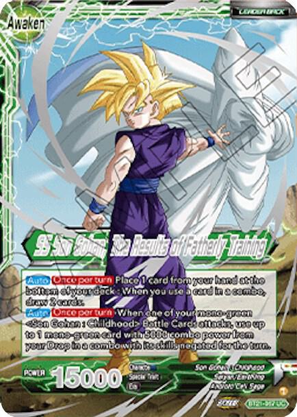 Son Gohan SS Son Gohan The Results of Fatherly Training 2023 Championship Finals BT21-067 Tournament Promotion Cards Dragonball Super card