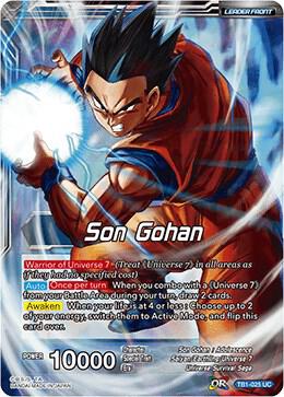 Son Gohan Son Gohan Leader of Universe 7 TB1-025 Tournament of Power Dragonball Super card